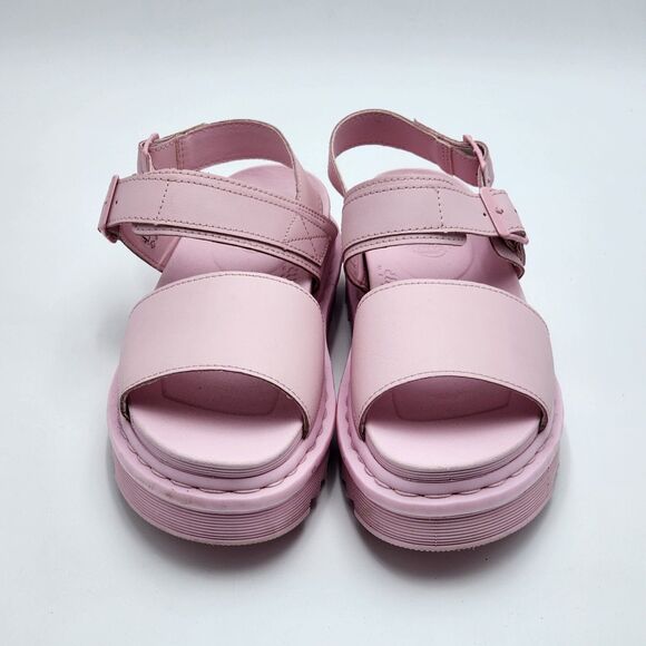Dr. Martens Voss Mono Pink Hydro Leather Strap Sandals Size 9 - Picture 2 of 11